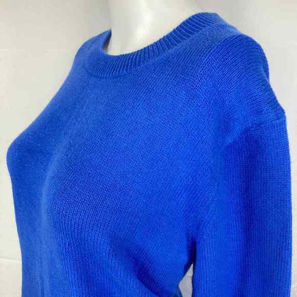 NWT‎ Banana Republic Sweater Womens Sz L Blue Cotton Knit Pullover Long Sleeve - Picture 2 of 10